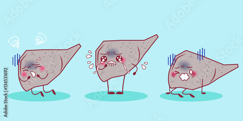 cartoon liver cirrhosis problem