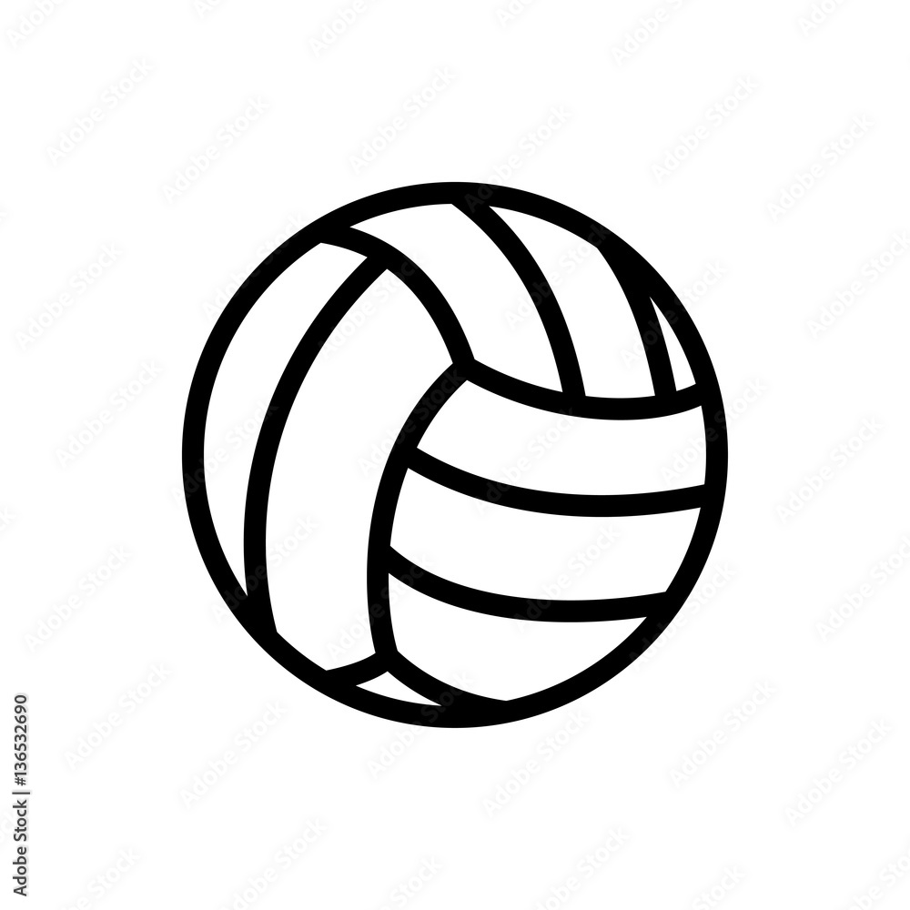 volleyball icon illustration