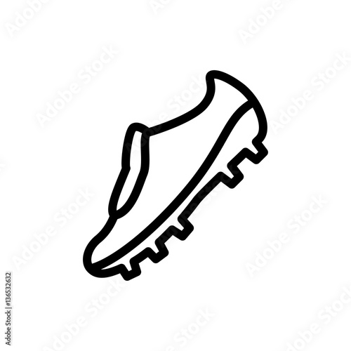 soccer trainers icon illustration