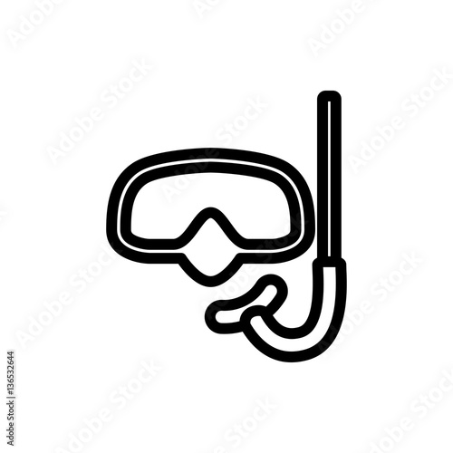 snorkel icon illustration