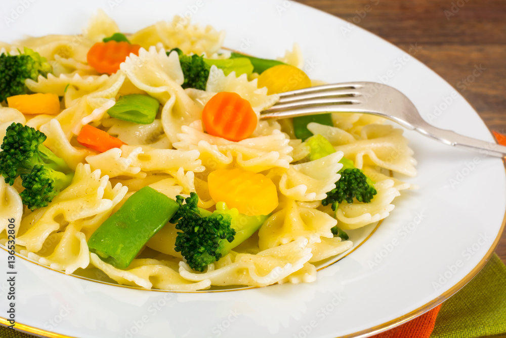 Farfalle Pasta, Sausage and Broccoli Diet Food Farfalle Pasta, Sausage and Broccoli Diet Food