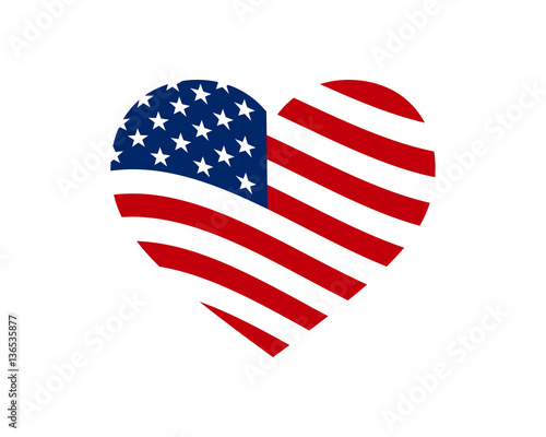 United States Of America Humanity Freedom Illustration - American Brave Heart