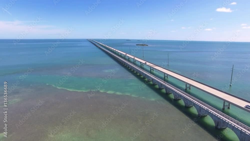 custom made wallpaper toronto digitalAerial view along the seven mile bridge of US1 to the florida keys
