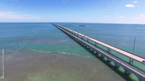 Wallpaper Mural Aerial view along the seven mile bridge of US1 to the florida keys Torontodigital.ca