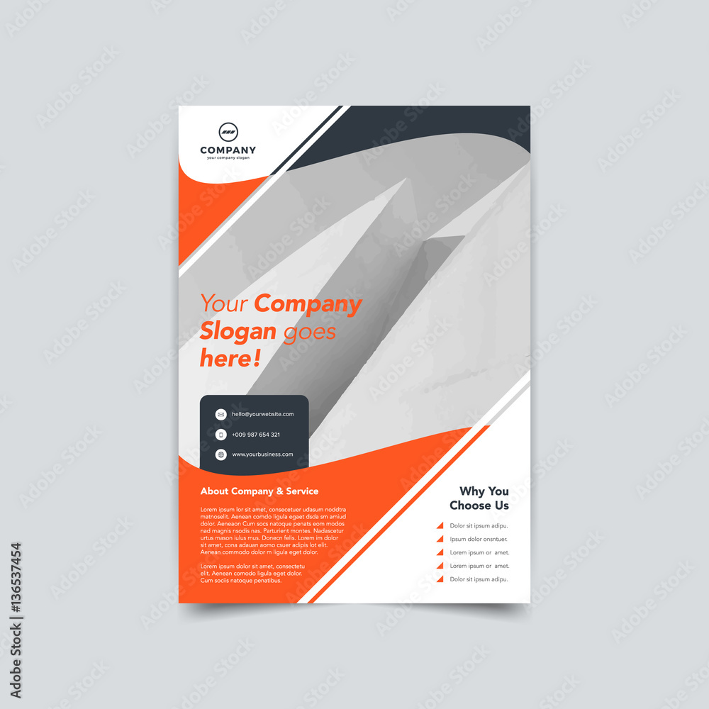 business flyer brochure layout template