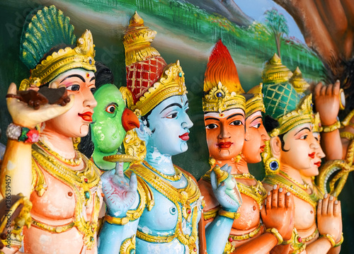 Photography Sri Mahamariamman Indian Temple in Kuala Lumpur, Malaysia, Asia