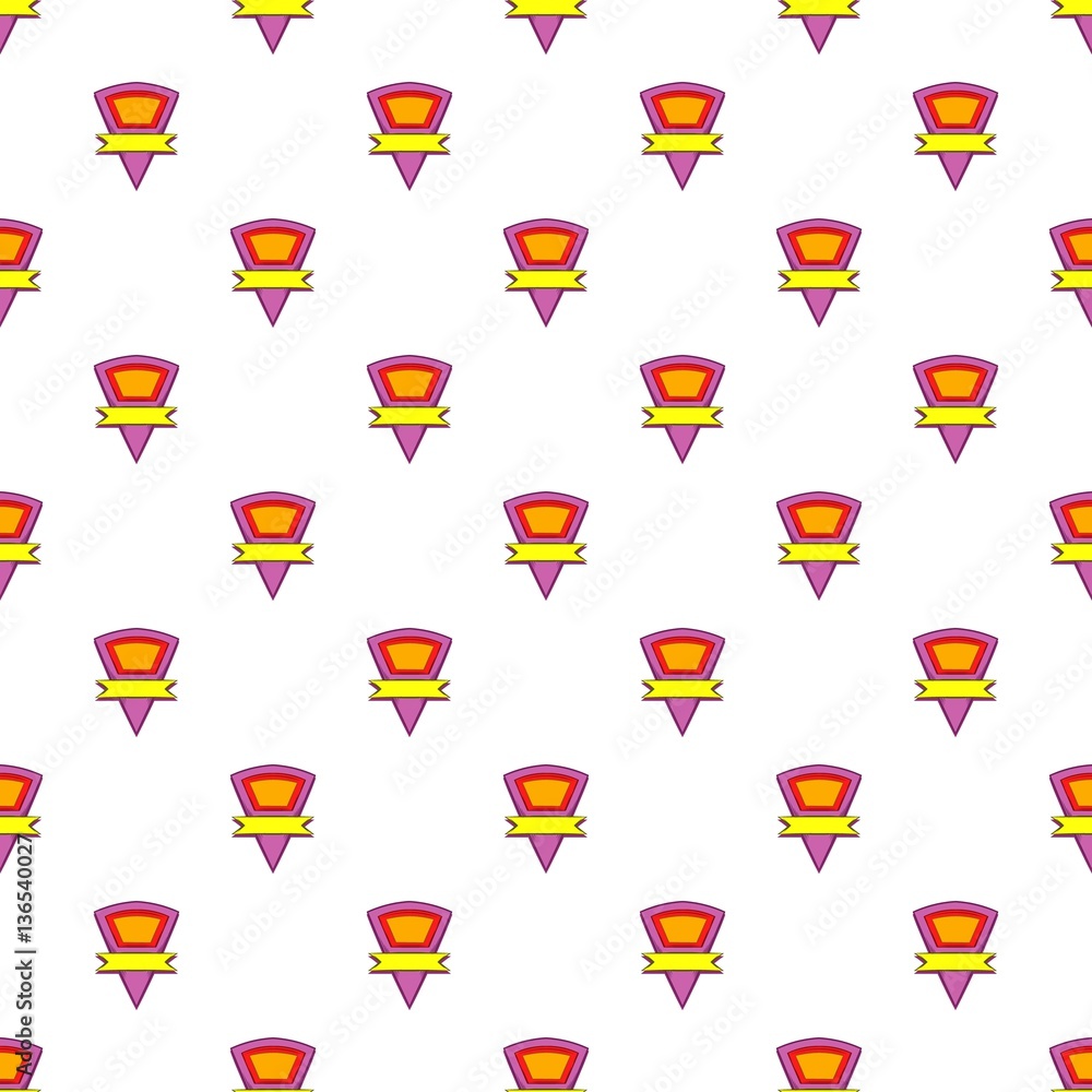 Triangular label pattern, cartoon style Triangular label pattern, cartoon style
