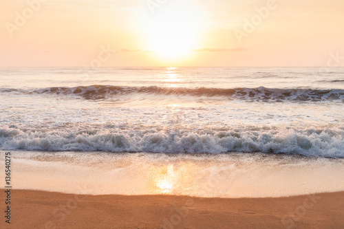sunrise over the sea ,Tropical beach ,beautiful Nature background