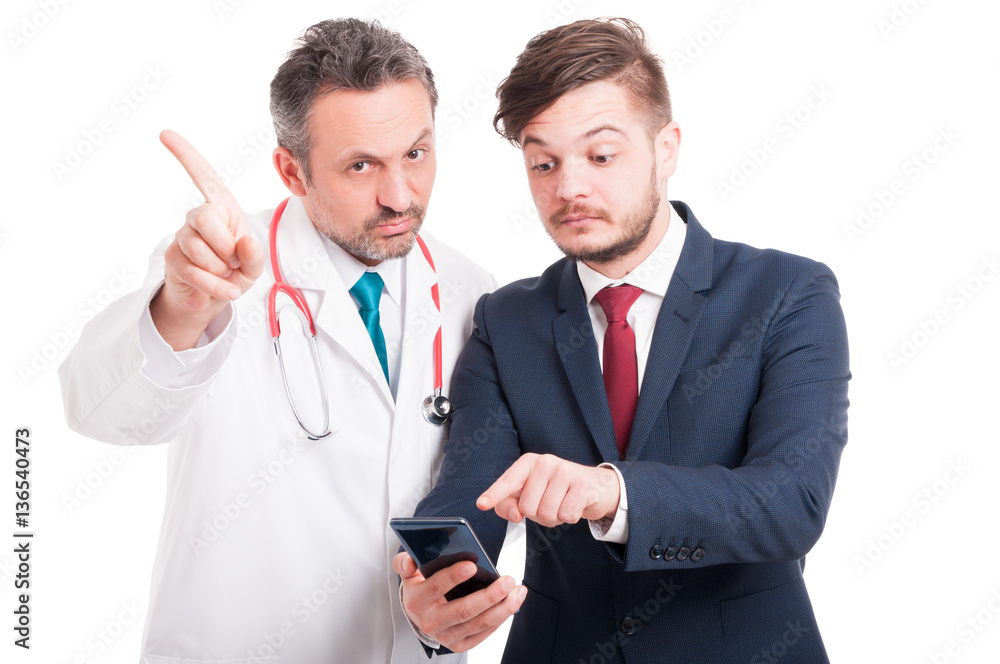 Professional entrepreneur holding smartphone Professional entrepreneur holding smartphone