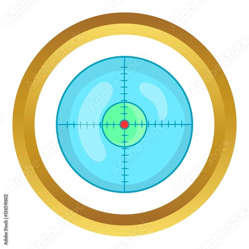Optical sight vector icon