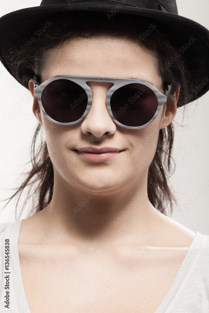 Girl with a black hat Girl with a black hat