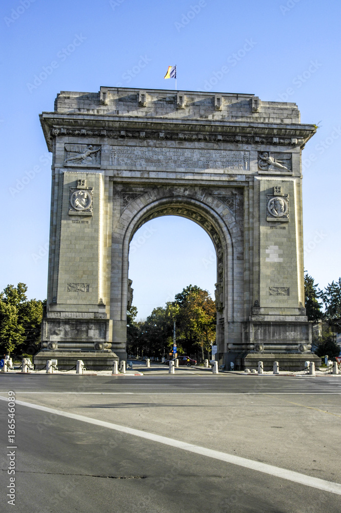 Bucuresti, triumphal arch, Romania, Bucharest