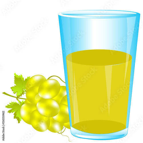 Glass of grape juice