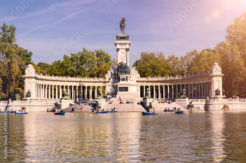 Der Retiro Erholungspark in Madrid. 