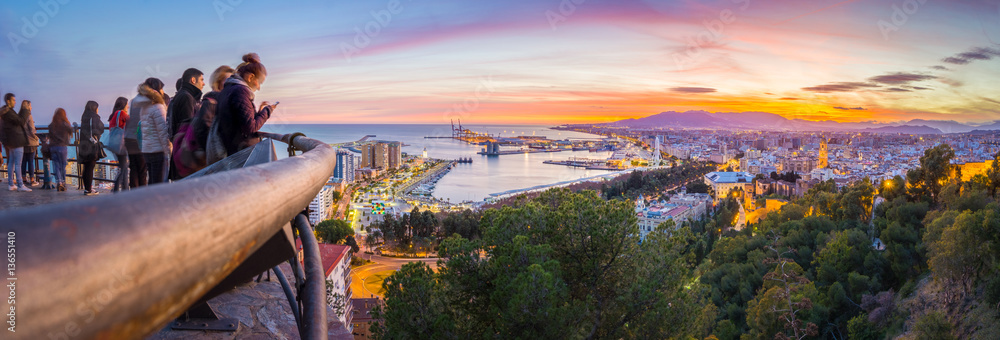 Fototapeta premium Malaga z gór