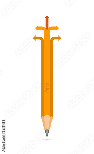 Ołówek ze strzałkami