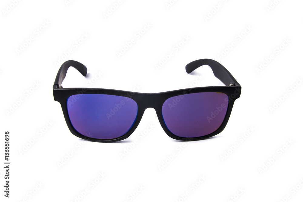 black frame sunglasses isolated on the white background black frame sunglasses isolated on the white background