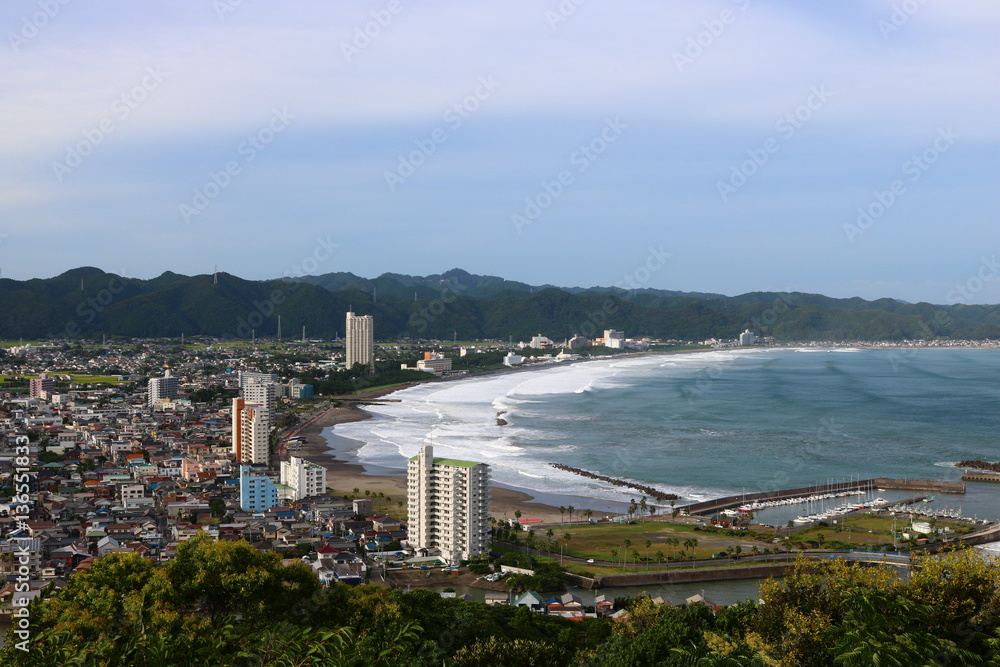 千葉県 魚見塚展望台から鴨川市街 Stock Photo Adobe Stock
