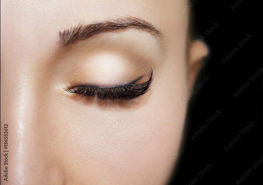 Naklejka premium Beautiful Eyes Make up detail, perfect beauty eyebrows