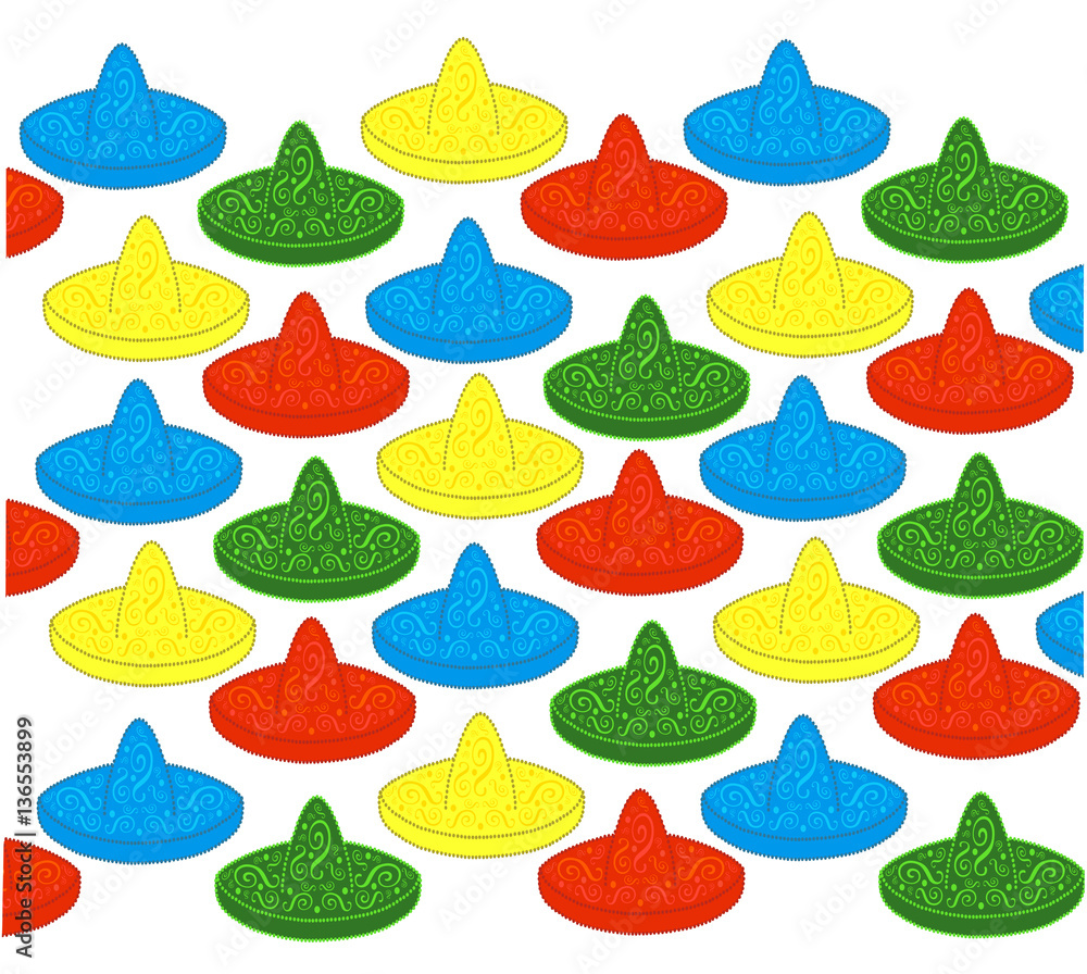 Sombrero icon background vector Adobe Stock
