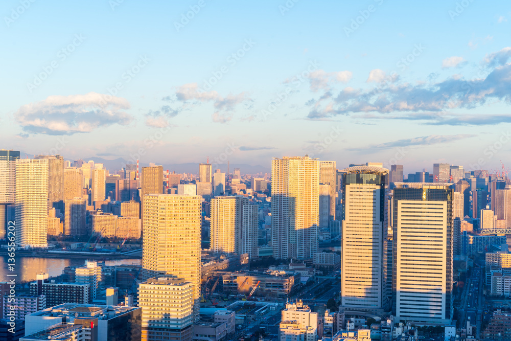 Obraz premium Aerial View of Urban City