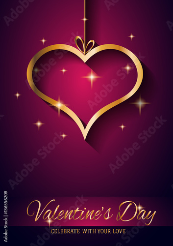Valentine's Day Restaurant Menu Template Background