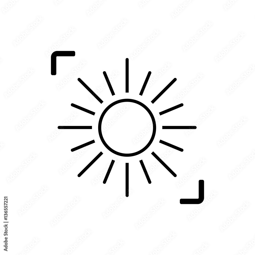 Sun icon illustration Sun icon illustration