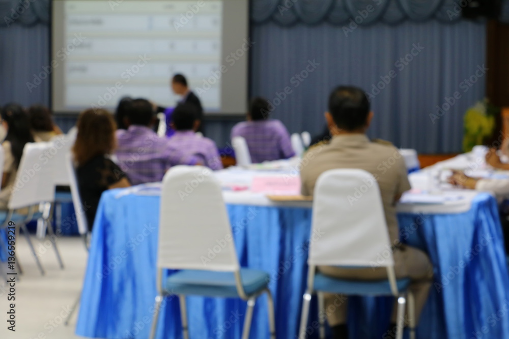 focus blur, business education training conference in a meeting room focus blur, business education training conference in a meeting room
