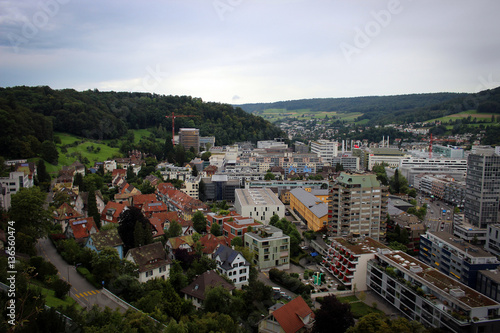 Views of old city of Baden, Switzerland