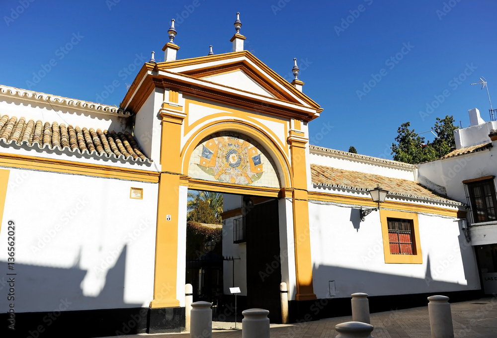 Palace of Duenas (Palacio de las Dueñas) property of the Duke of Alba, one  of the most important palaces in Seville. Andalusia, Spain Stock Photo |  Adobe Stock