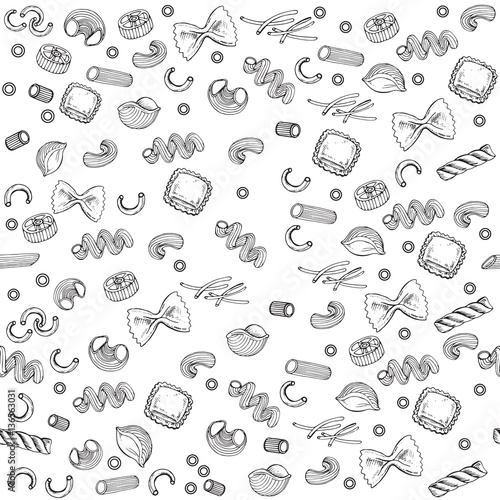 seamless pattern pasta