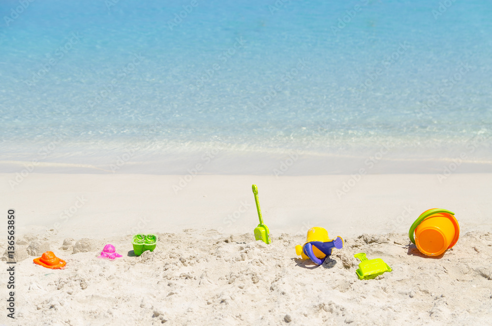 toys on the beach, summer day toys on the beach, summer day