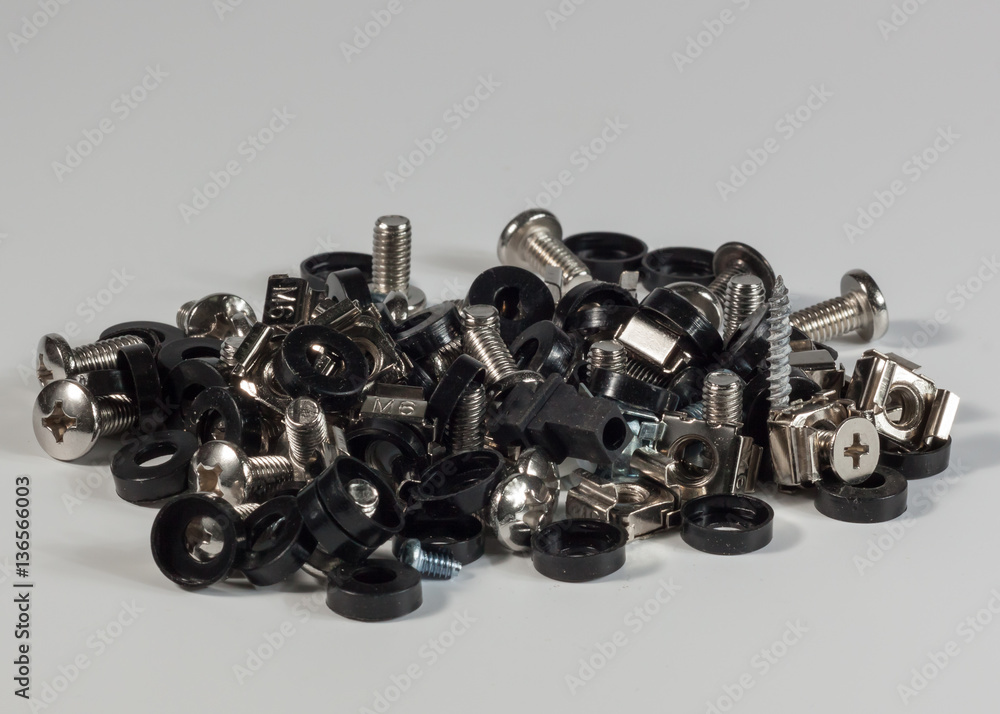 A mixture of nuts and bolts A mixture of nuts and bolts