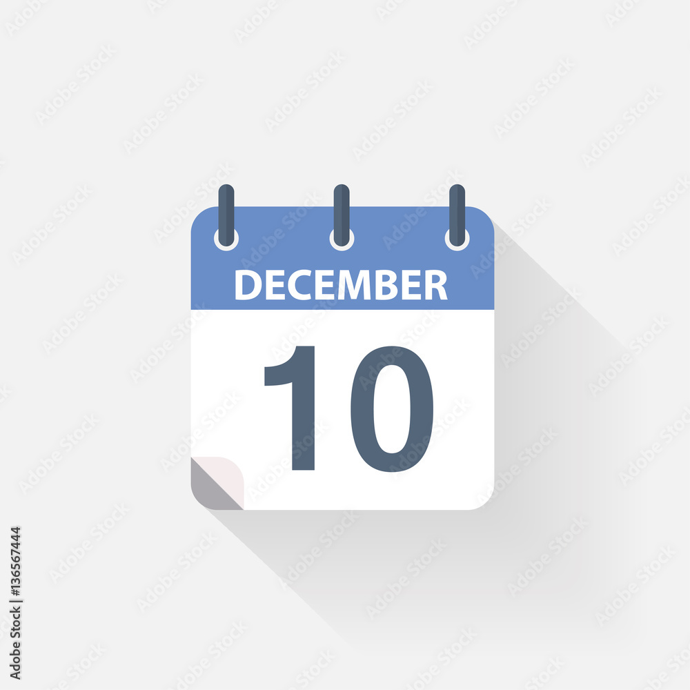 10 december calendar icon 10 december calendar icon