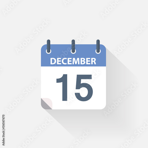 15 december calendar icon