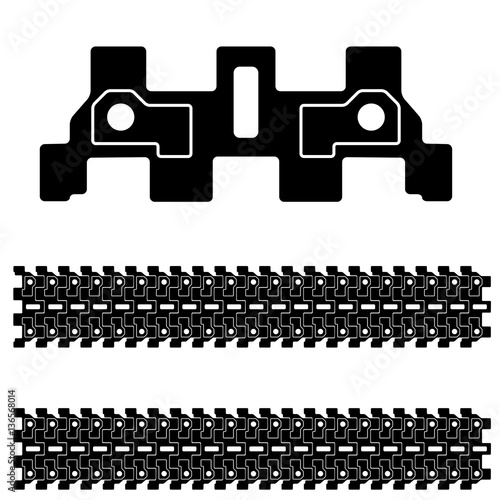 Black tank track