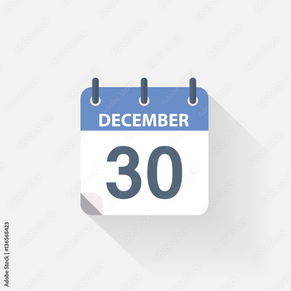 30 december calendar icon 30 december calendar icon