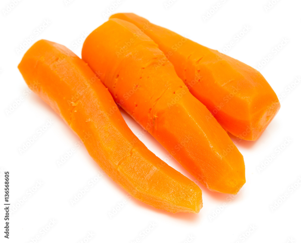 carrots on a white background carrots on a white background