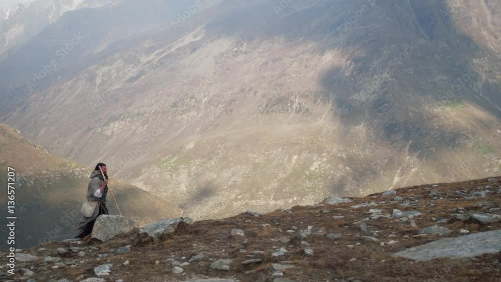 Pilgrim in the Himalayas. In search God Pilgrim in the Himalayas. In search God