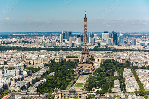 Obraz na płótnie Skyline of Paris from the top of the Montparnasse tower