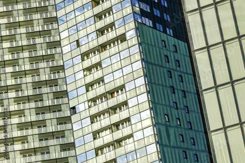 Wienerberg City, modern architecture, tower of flats, Austria, V