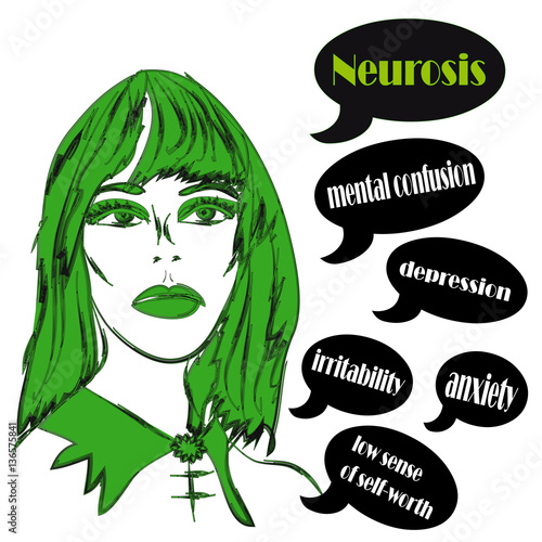 Girl, symptoms neurosis