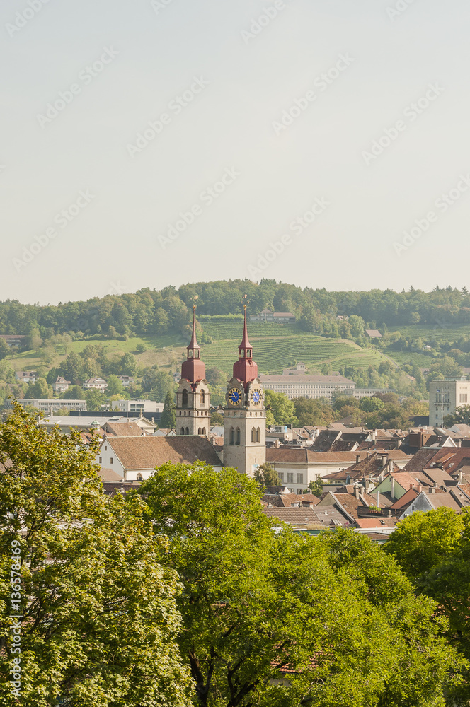 Winterthur, Altstadt, Stadt, Kirche, Stadtkirche, Rosengarten, historische Häuser, Stadtrundgang, Sommer, Schweiz