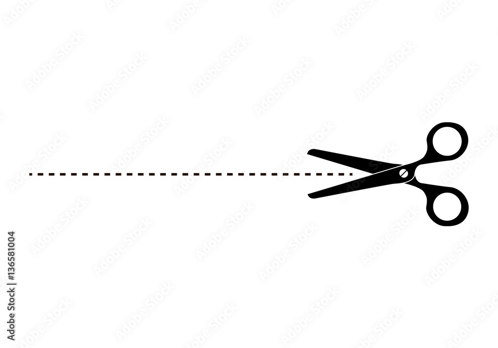 Cut Here Scissors. Cut Here Scissors.