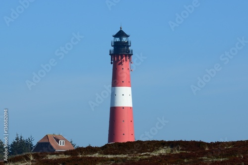 Leuchtturm Hörnum in der Abendsonne