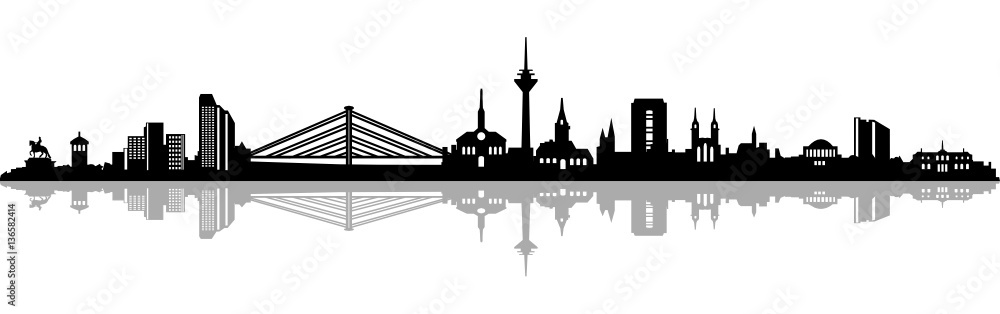 Fototapeta premium Skyline Düsseldorf