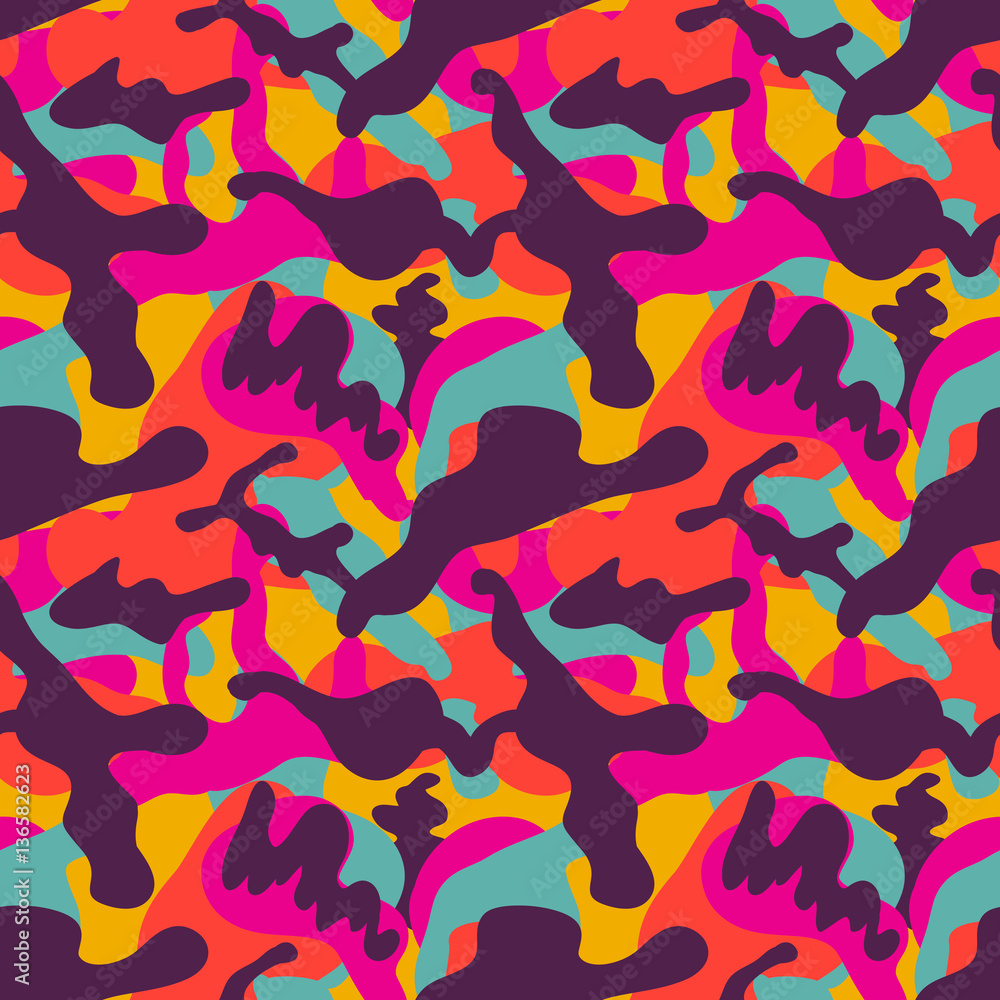 Abstract camouflage texture. Seamless pattern in vector. Urban wallpaper. Abstract camouflage texture. Seamless pattern in vector. Urban wallpaper.