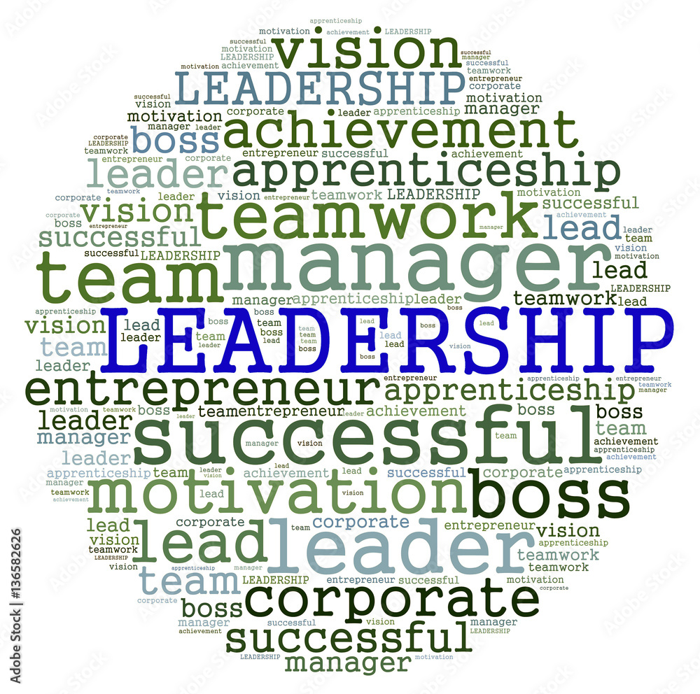 LEADERSHIP word cloud. Concept for business successful, brainstorming, motivation or other your content. LEADERSHIP word cloud. Concept for business successful, brainstorming, motivation or other your content.