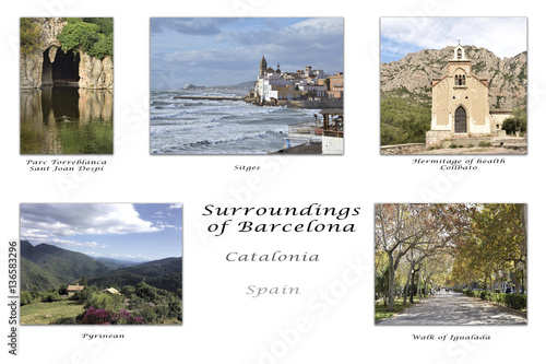 Tableau sur toile Alrededores de Barcelona