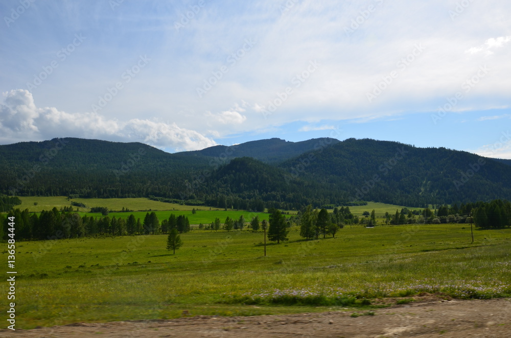 Altai, rural landscape Altai, rural landscape